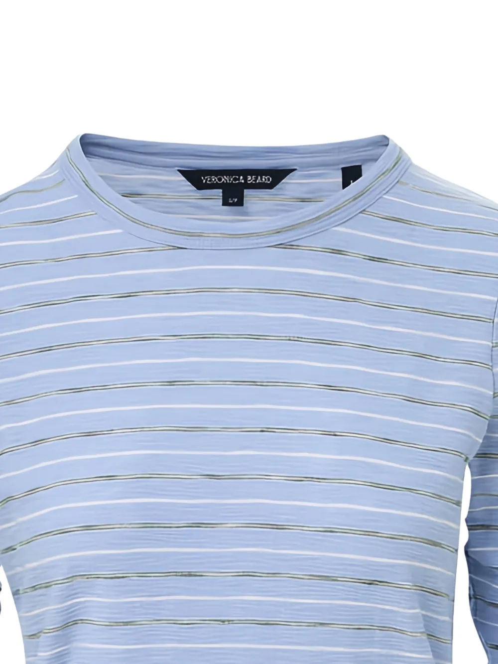  Veronica Beard Waldorf Ruched T-shirt - Blue 