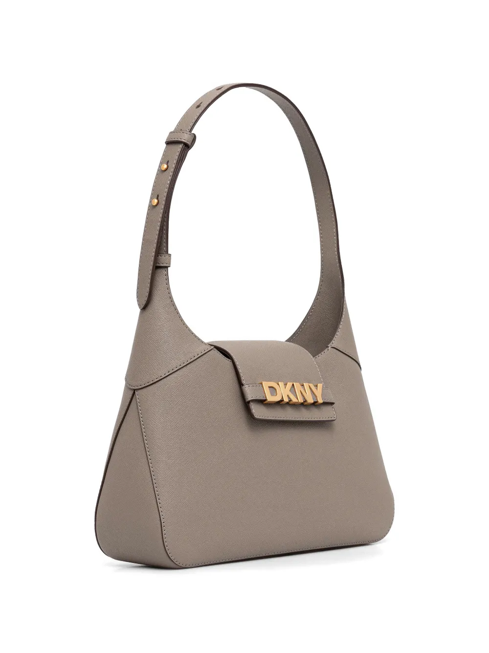 DKNY Schoudertas met logoplakkaat Bruin