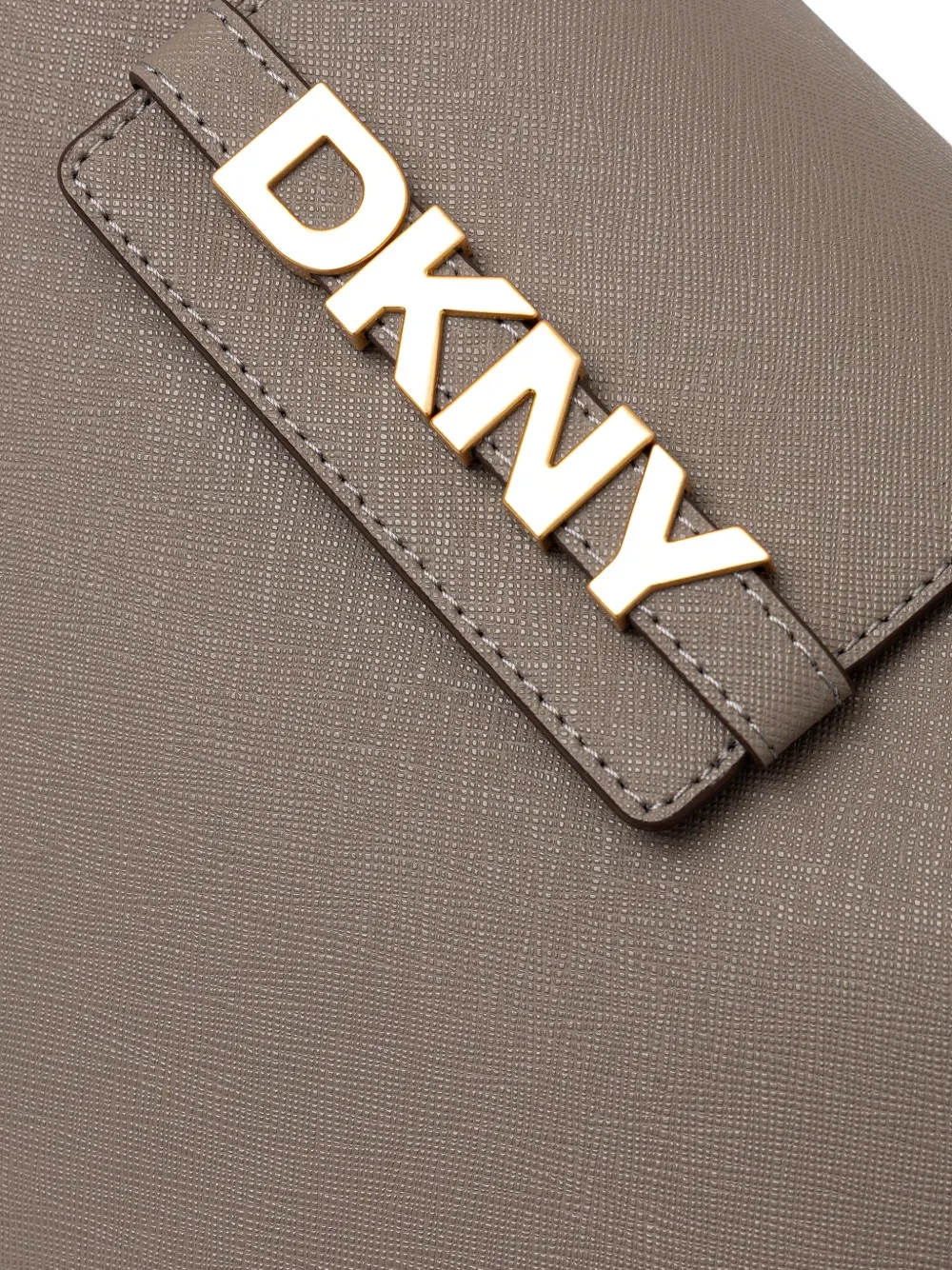 DKNY Schoudertas met logoplakkaat Bruin
