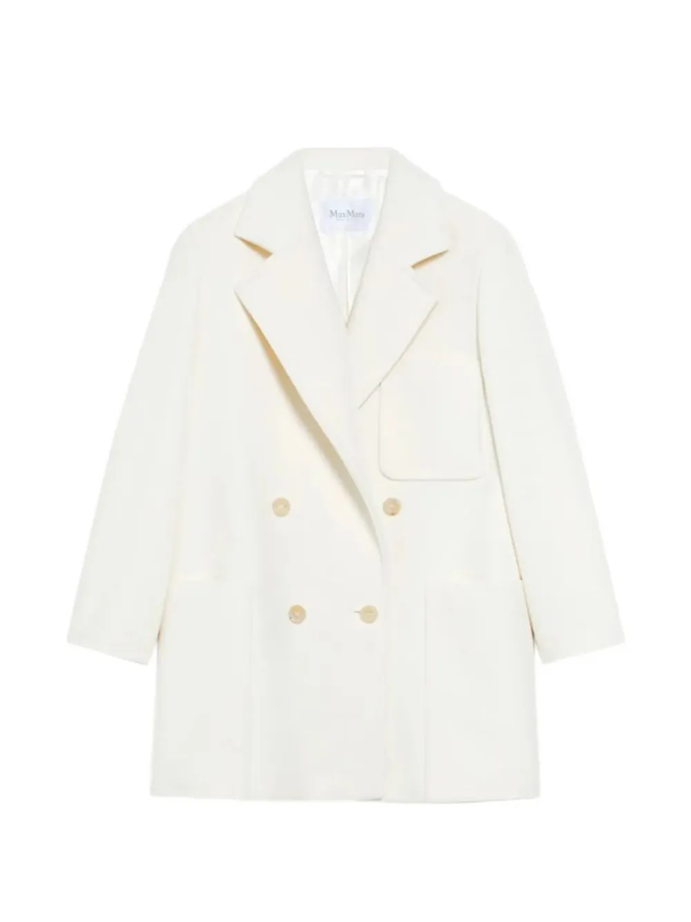 Max Mara Starna double-breasted coat - Bianco
