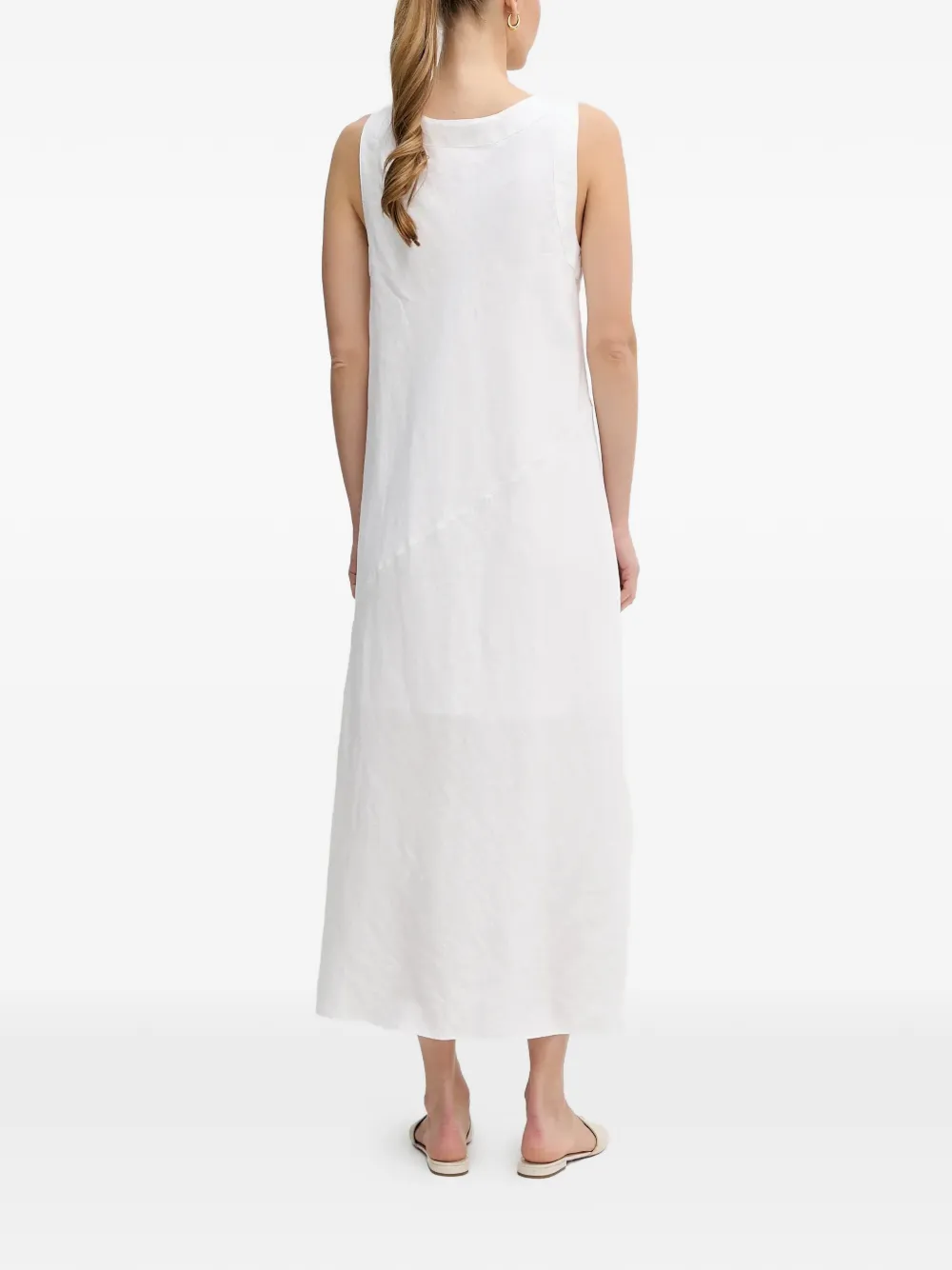 DKNY Midi-jurk met V-hals Wit