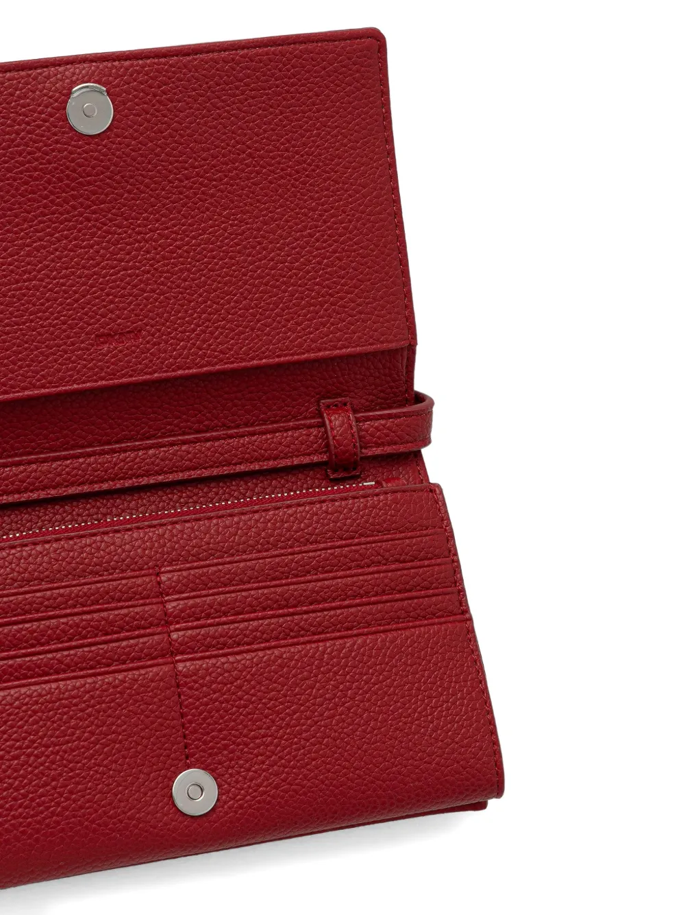  Dkny Logo-plaque Wallet - Red 
