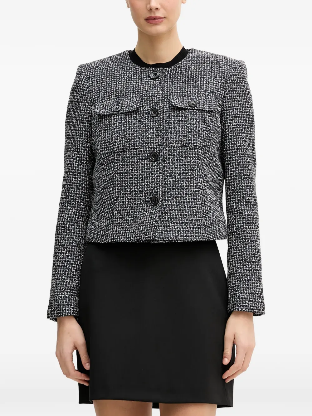 DKNY buttoned-pocket jacket - Blue