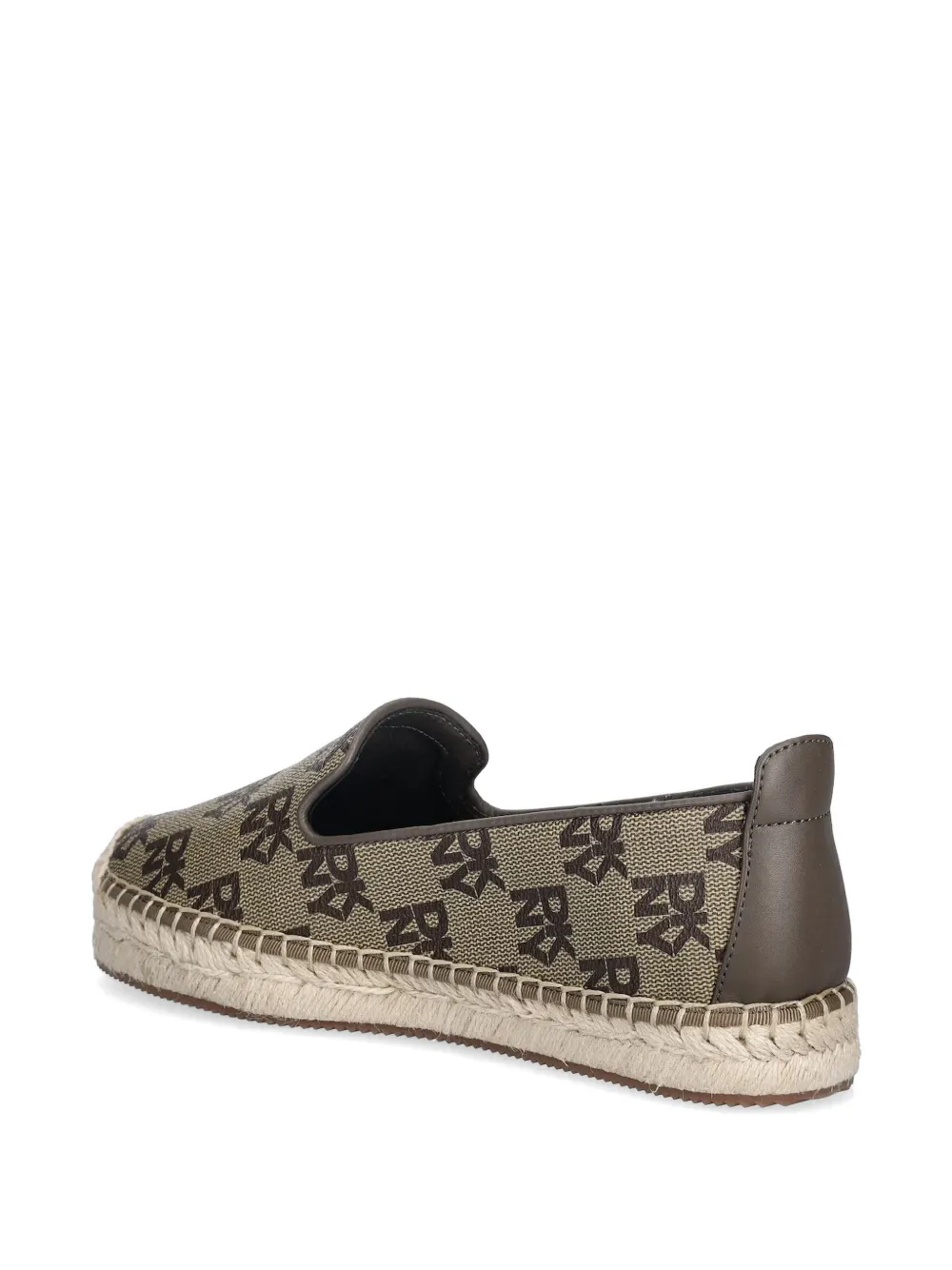 DKNY Mallandra espadrilles met monogram Bruin
