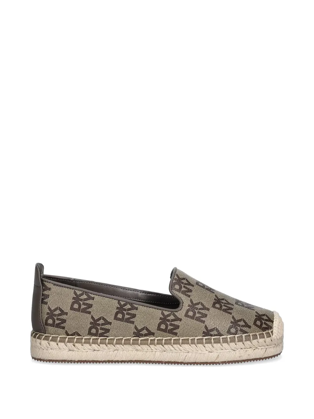 DKNY Mallandra monogram espadrilles - Marrone