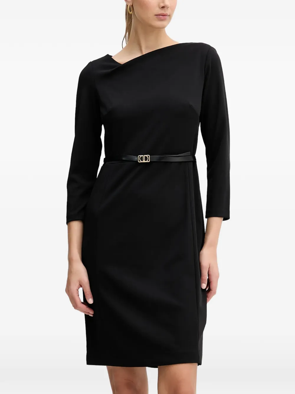 DKNY belted mini dress - Nero