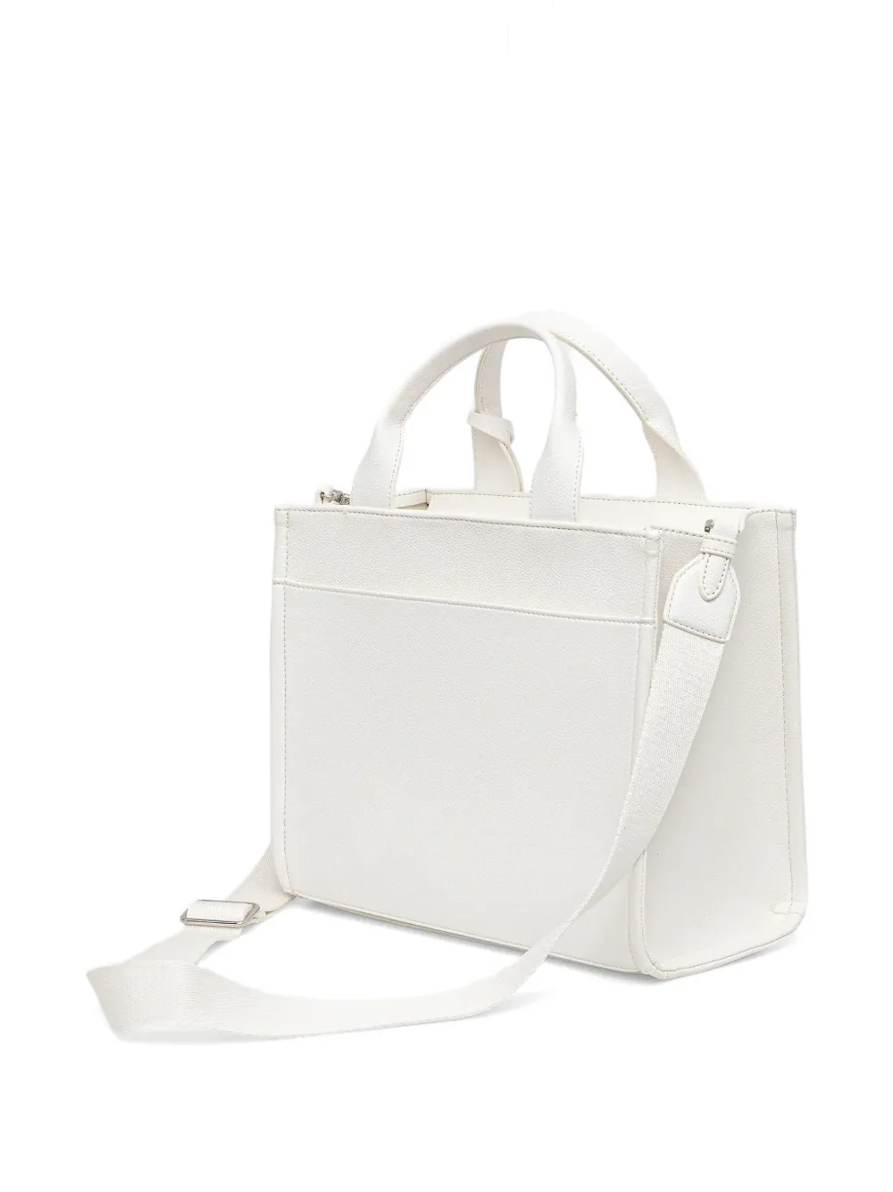  Dkny Logo-embossed Charm Tote Bag - White 