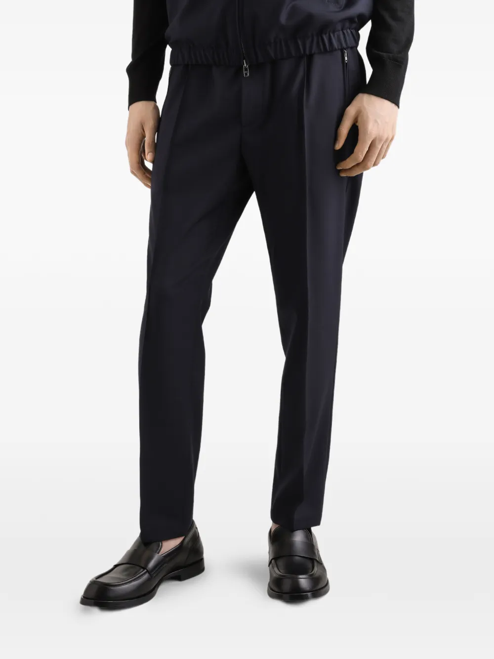 Dolce & Gabbana Broek met trekkoordtaille Blauw