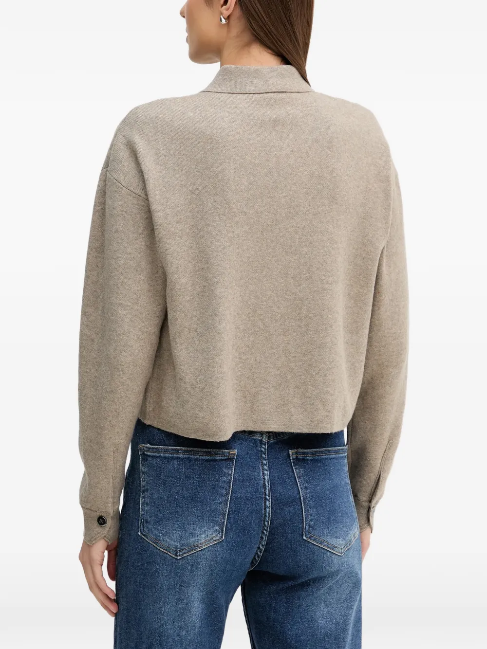  Dkny Front-pocket Knitted Cardigan - Neutrals 