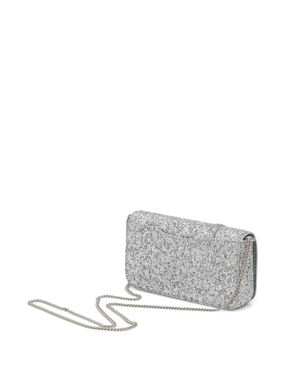  Dkny Glitter Chain Crossbody Bag - Silver 
