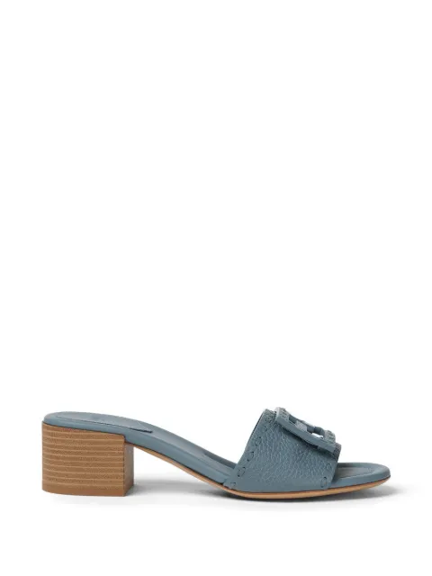 FENDI Baguette leather sandals
