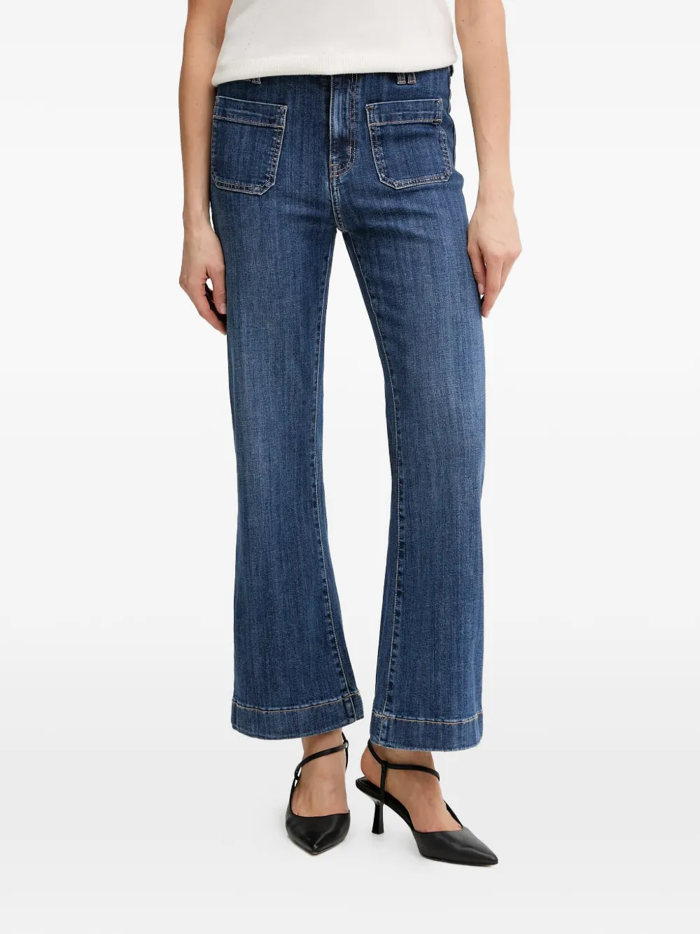 DKNY belt-loops jeans - Blau
