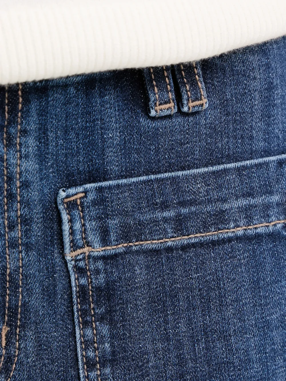 DKNY Jeans met riemlussen Blauw