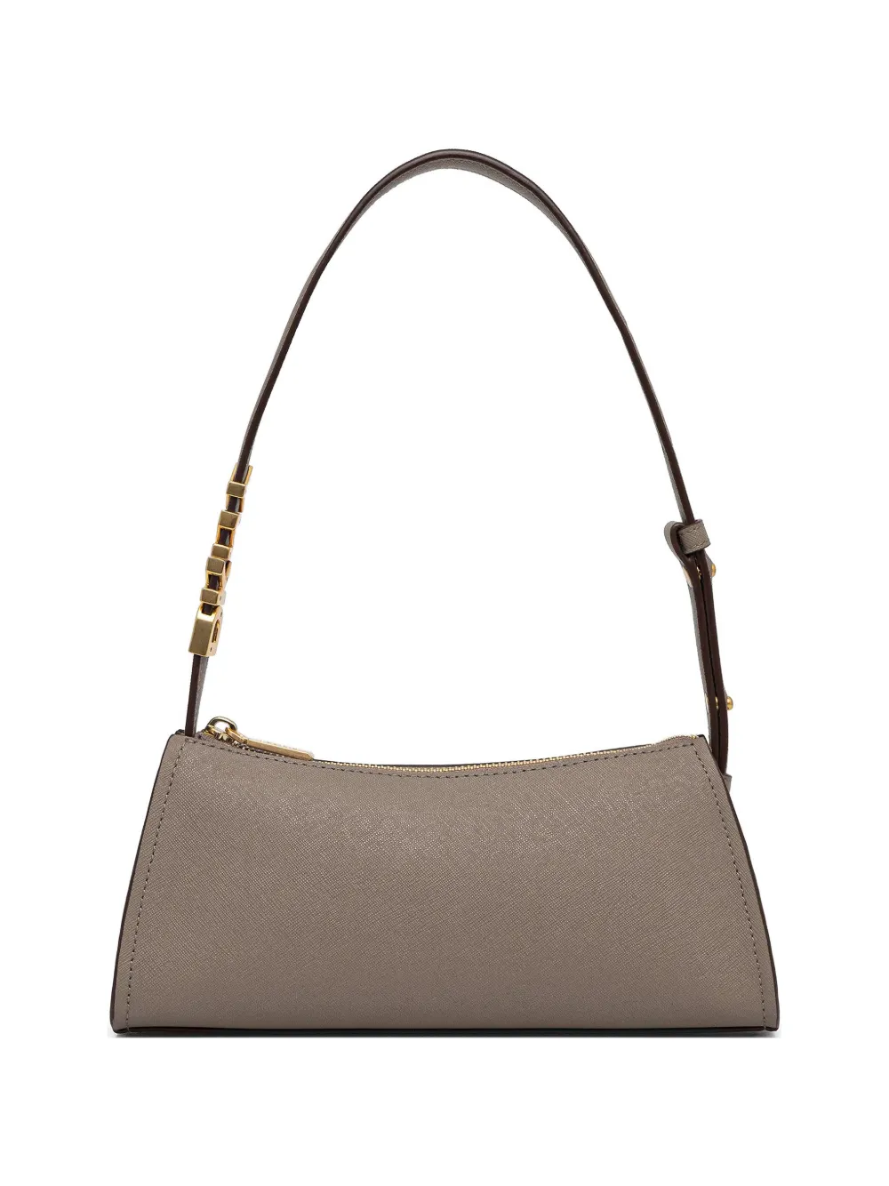 DKNY logo-plaque shoulder bag - Grigio