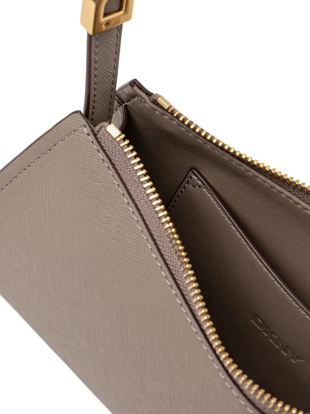  Dkny Logo-plaque Shoulder Bag - Grey 
