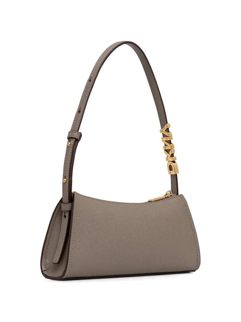  Dkny Logo-plaque Shoulder Bag - Grey 