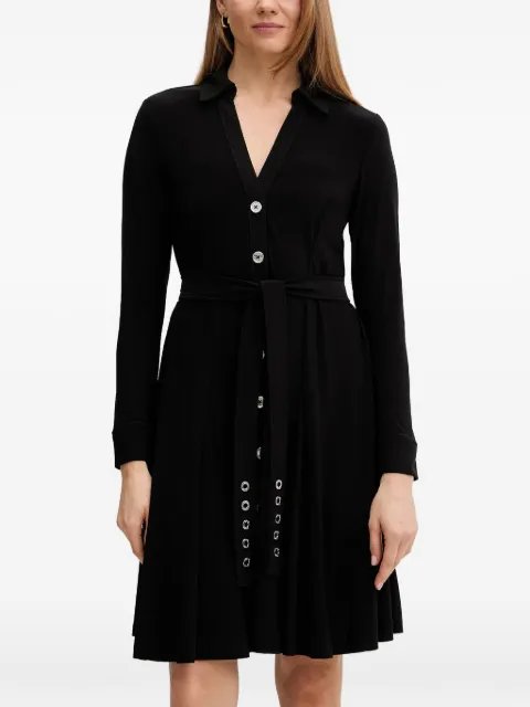 DKNY buttoned belted mini dress
