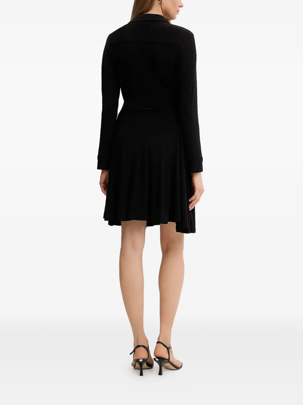 DKNY Mini-jurk met knopen en ceintuur Zwart