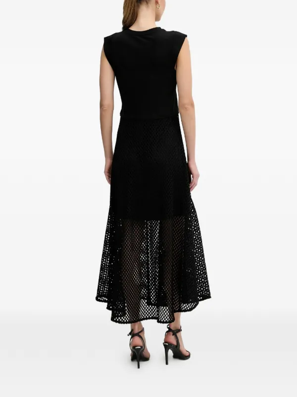Dkny Flared Maxi Dress - Black Dkny Flared Maxi Dress - Black