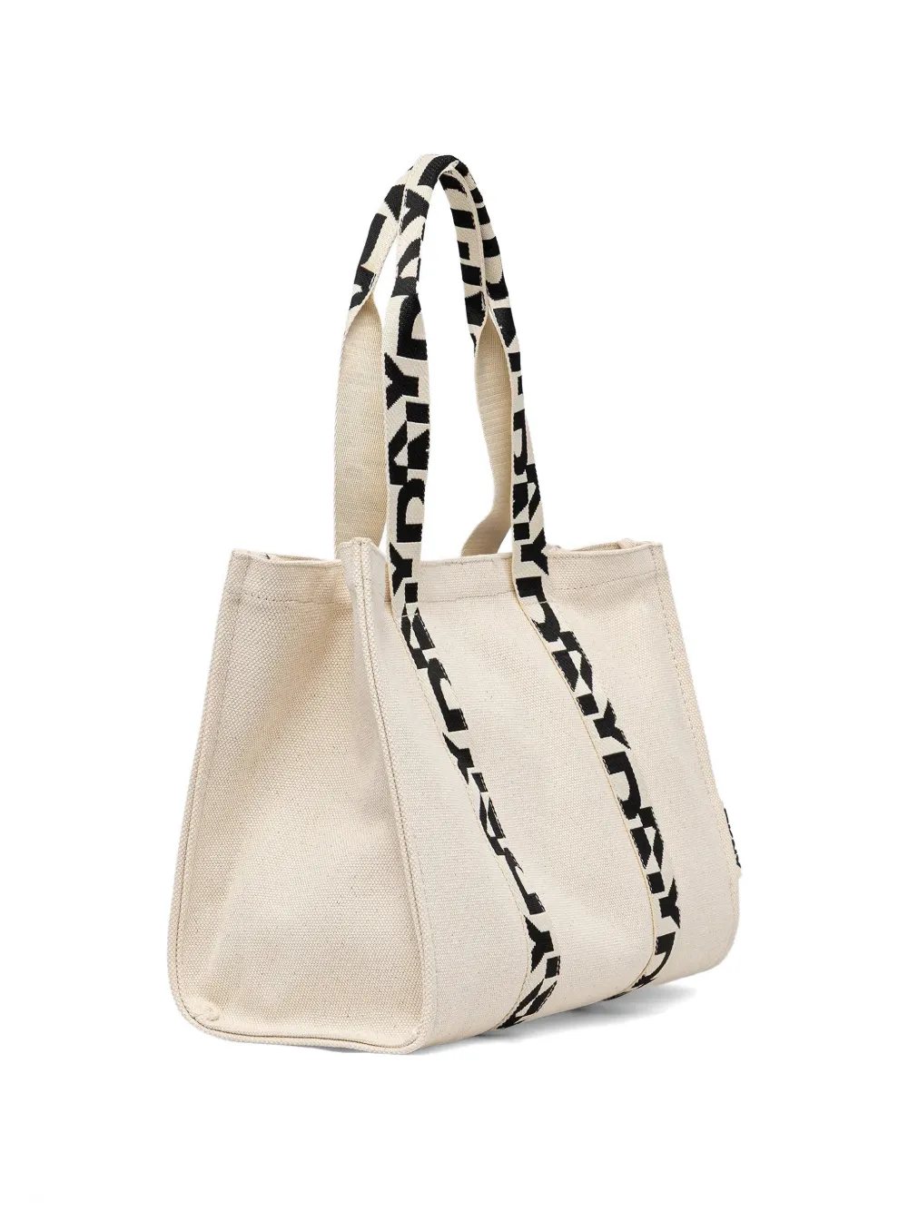 DKNY Shopper met logoband Beige