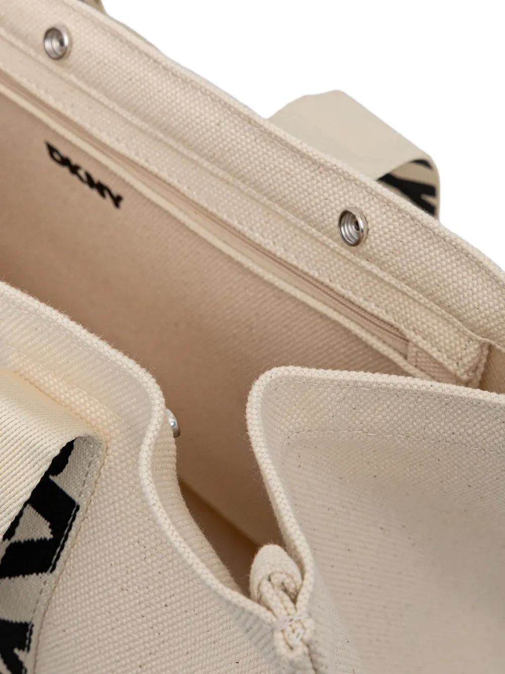 DKNY Shopper met logoband Beige