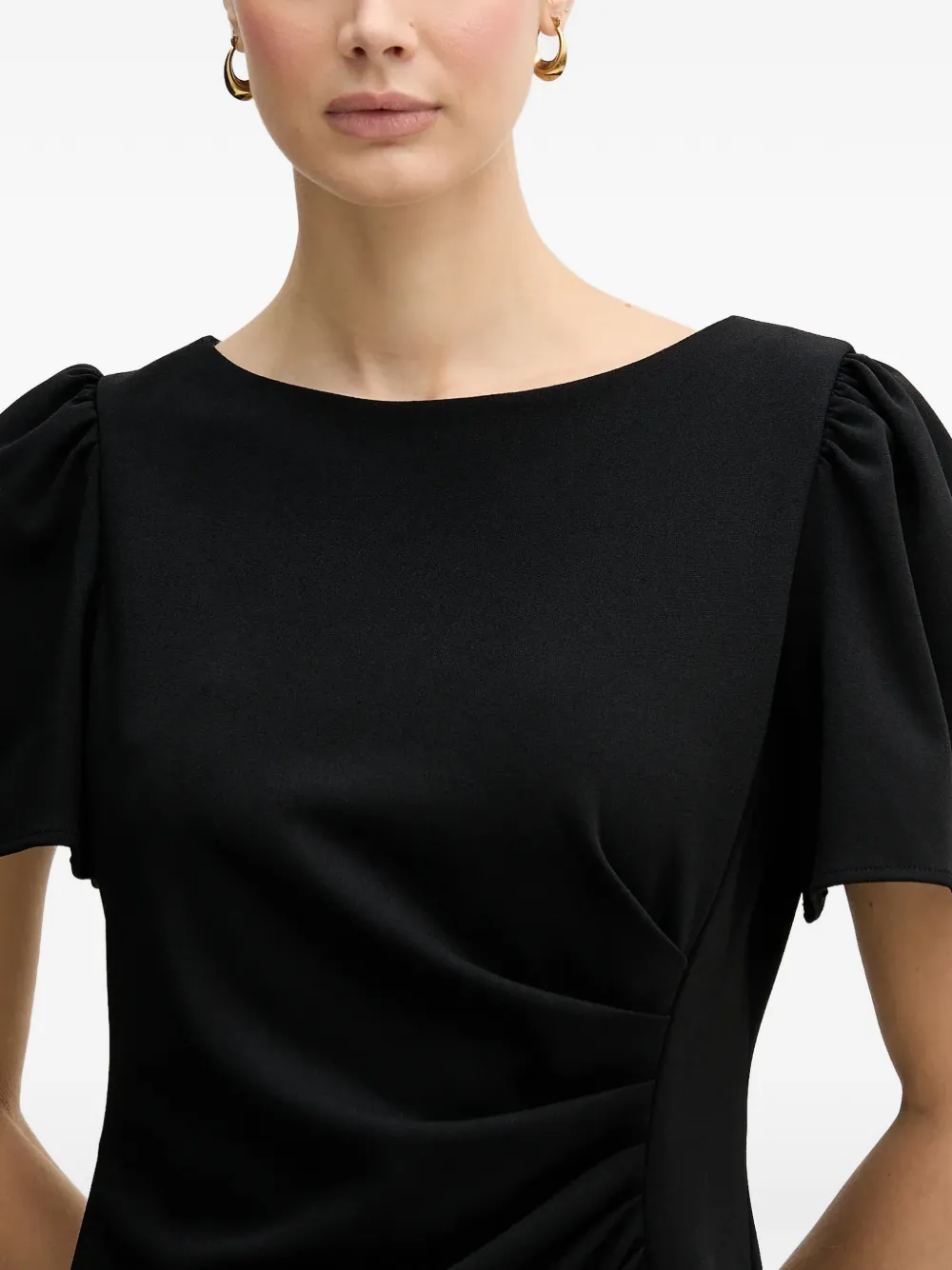 DKNY Mini-jurk met ruches Zwart