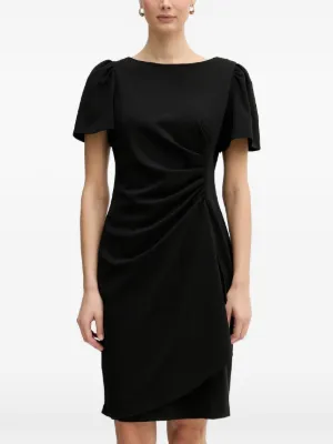 dkny women's knot sleeve fit and flare dress Puff Sleeve V Neck Fit & Flare Dress | Fit and Flare main image 0