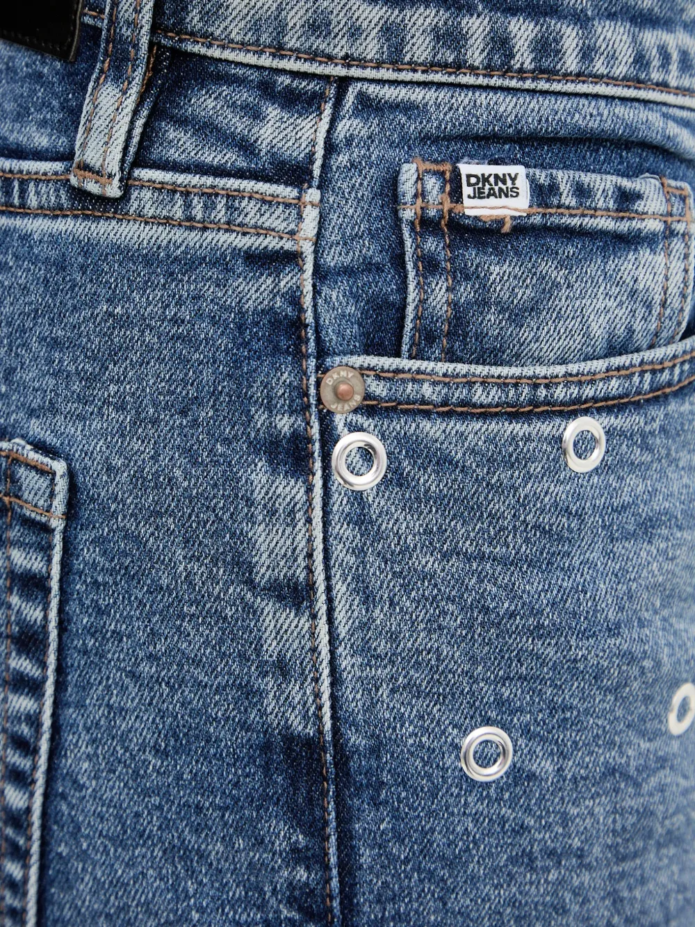 DKNY Jeans met vijf zakken Blauw