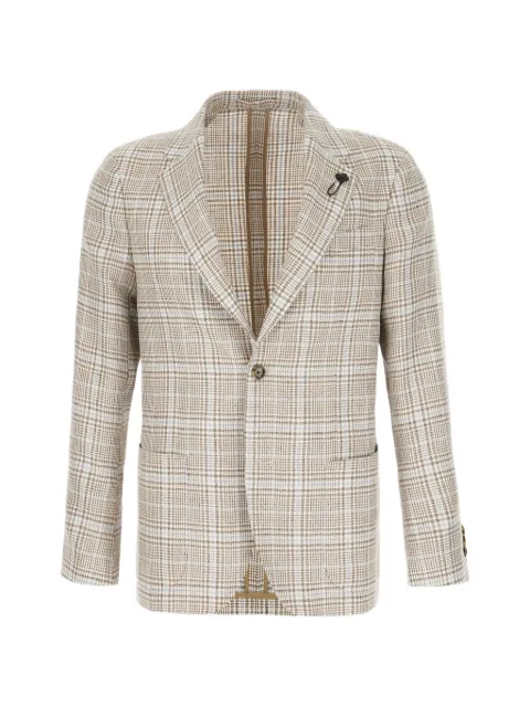 Lardini checked-pattern blazer