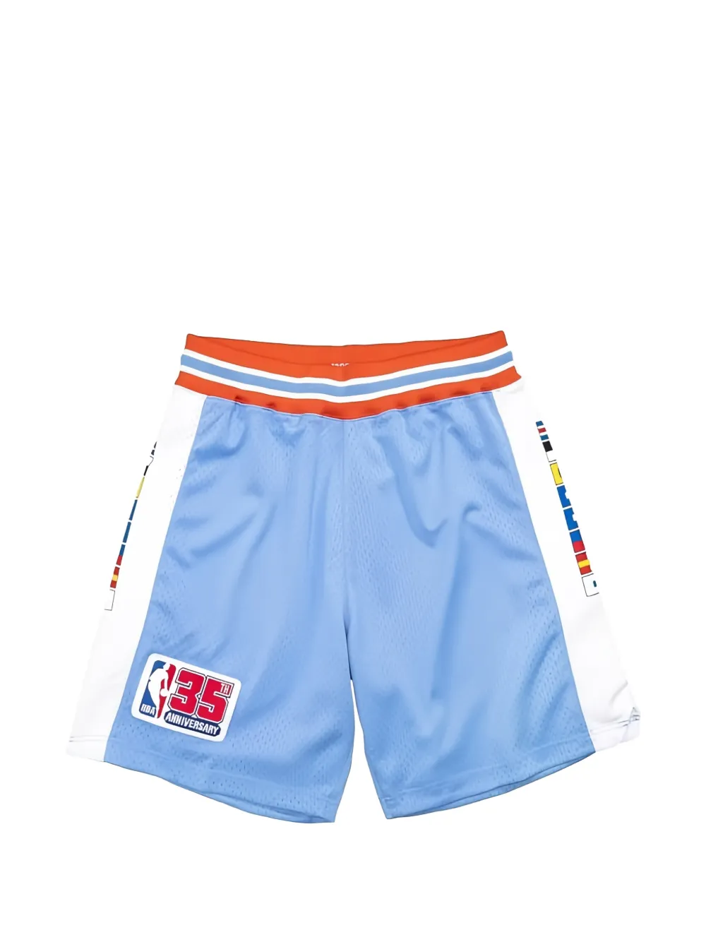 Mitchell & Ness NBA Clippers 80 striped logo shorts - Blu