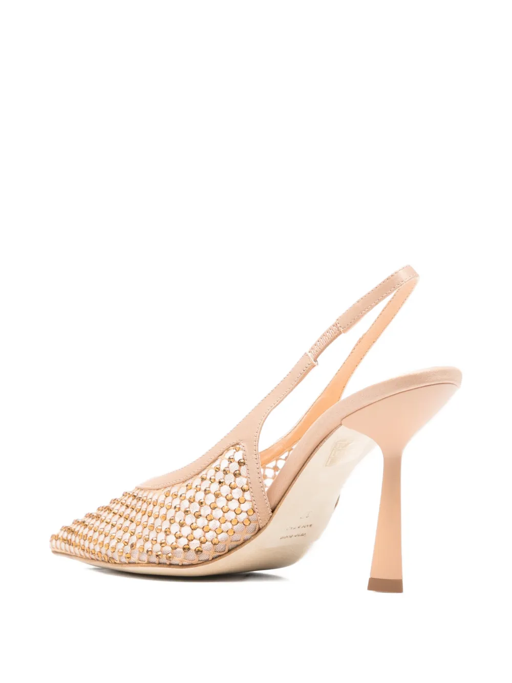 Chantal Slingback schoenen met studs Beige