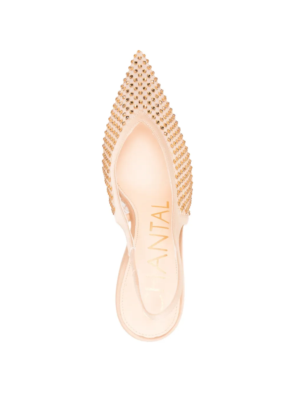 Chantal Slingback schoenen met studs Beige