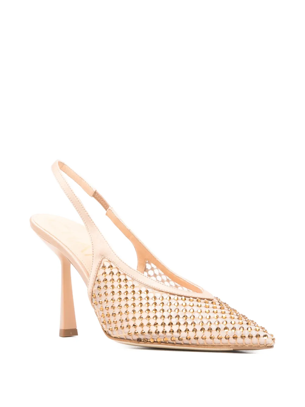 Chantal Slingback schoenen met studs Beige