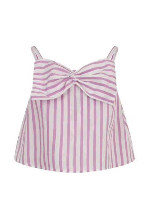 Simonetta striped bow top