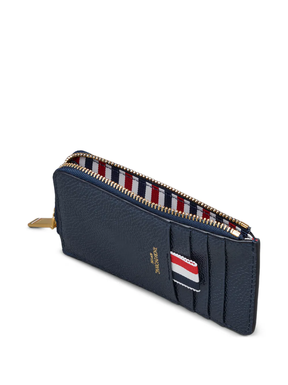 Thom Browne Logo-detail Card Holder - Blue 