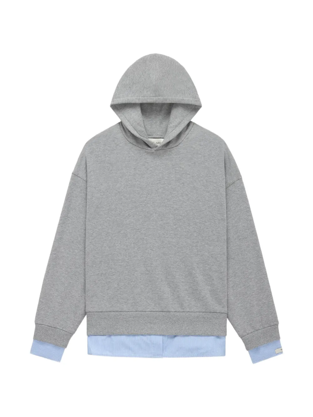 We-ar4 Layered Hoodie In Gray