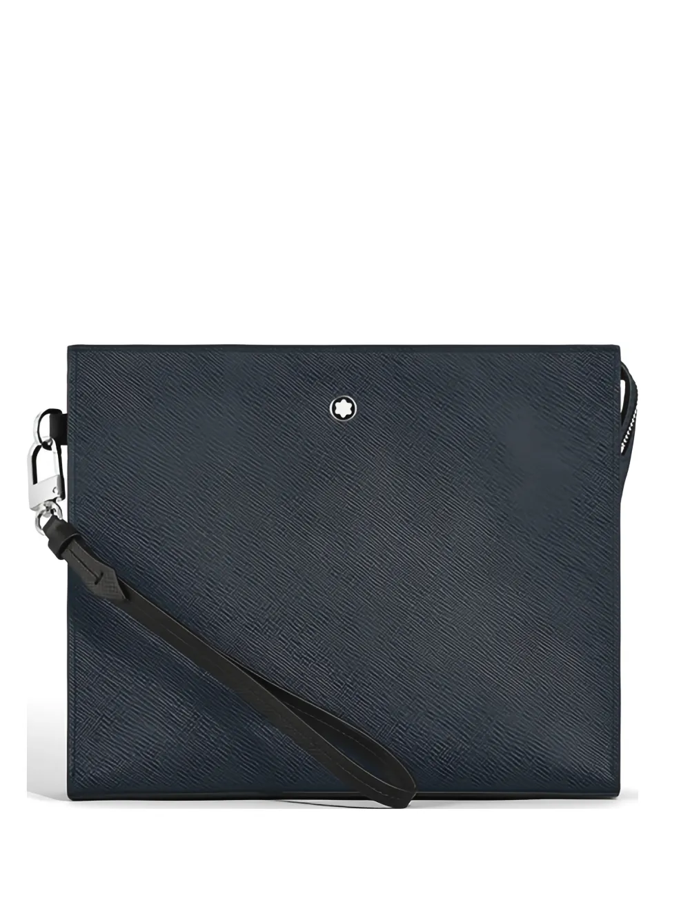 Montblanc Sartorial leather square-shape clutch bag - Blu