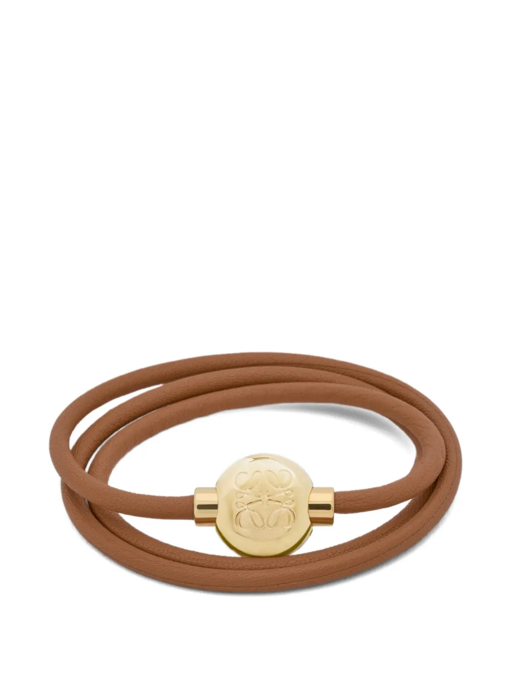 LOEWE Pebble bracelet in leather - Oro