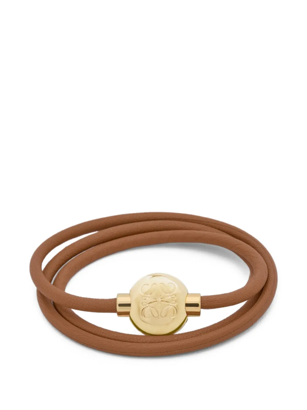 LOEWE Pebble bracelet in leather - Oro