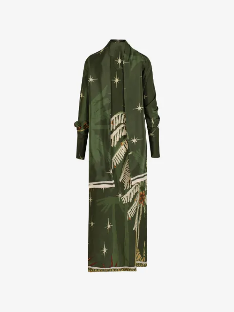 Johanna Ortiz Eternity Begins printed wrap maxi dress