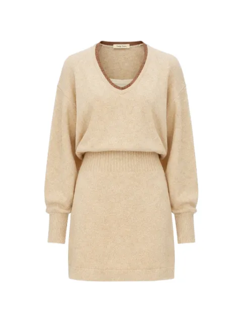 Alexis Kleid mit V-Ausschnitt