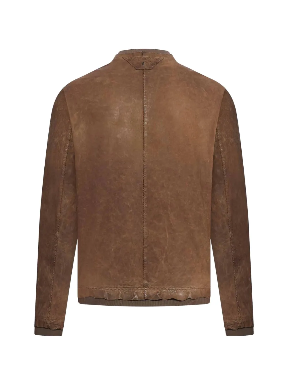  Salvatore Santoro Veste En Cuir à Fermeture Zippée - Marron 