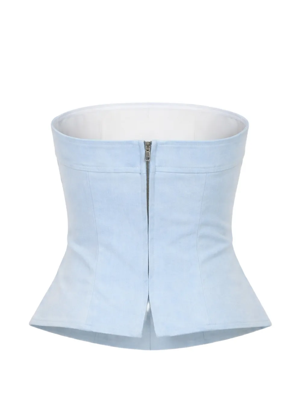 Francoise Pinton Paris Bijou strapless top Blauw