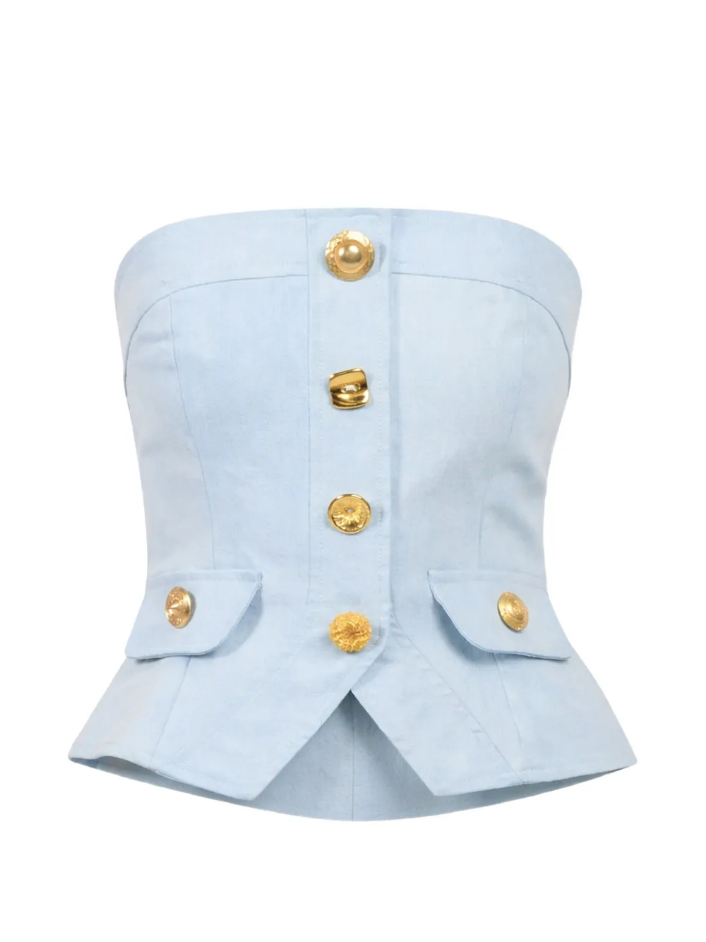 Francoise Pinton - Paris Bijou strapless top - Blu