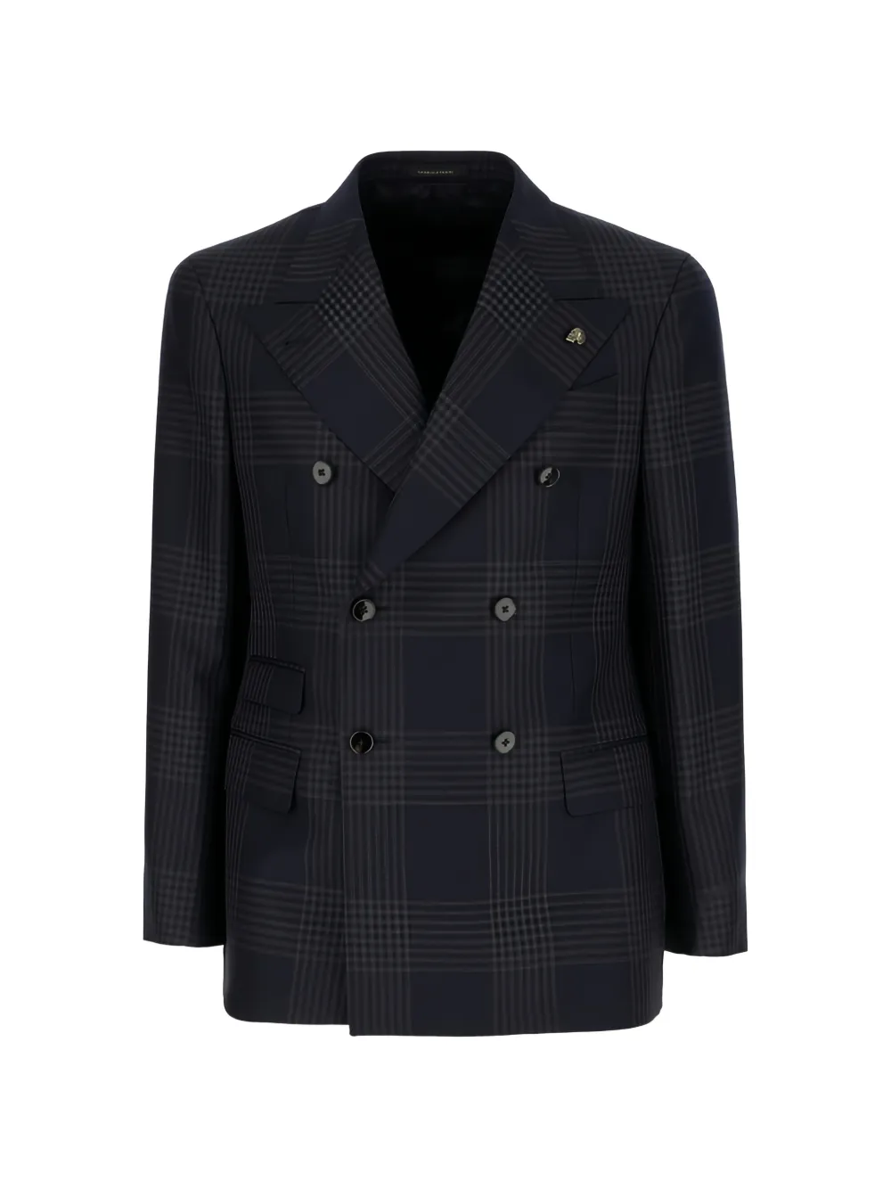 Gabriele Pasini double-breasted checked blazer - Blue
