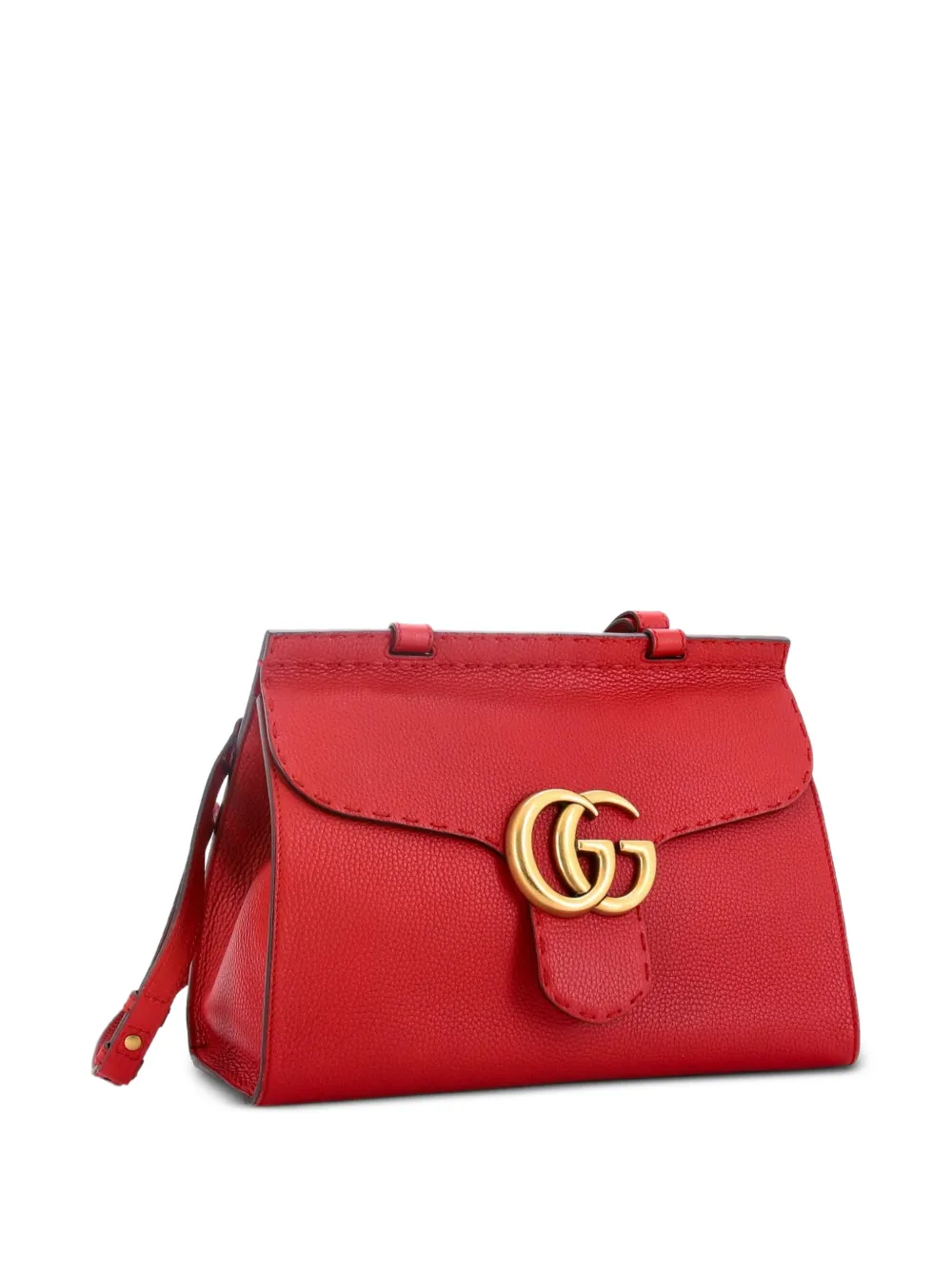 GG Marmont Top Handle Bag Leather Small satchel