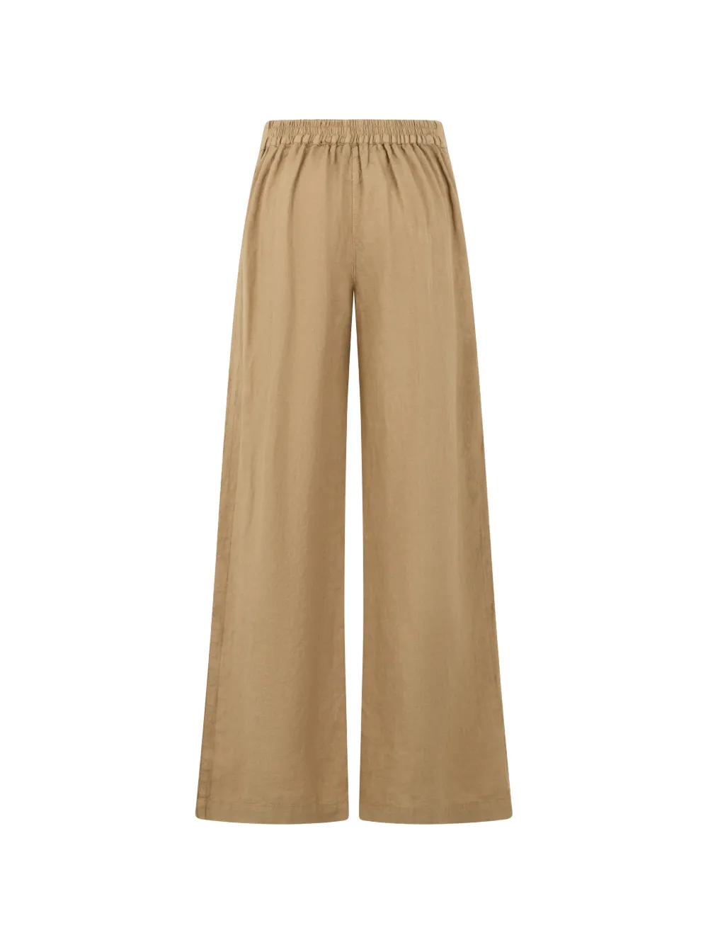  120% Lino Elasticated-waist Trousers - Neutrals 