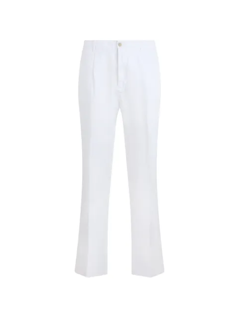 120% Lino pleat-detail linen trousers