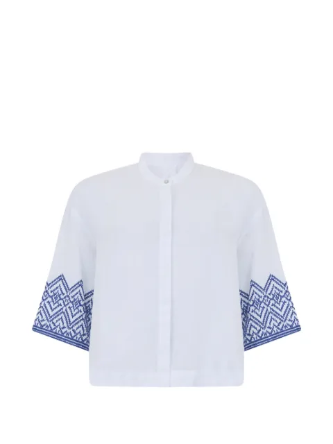 120% Lino embroidered shirt
