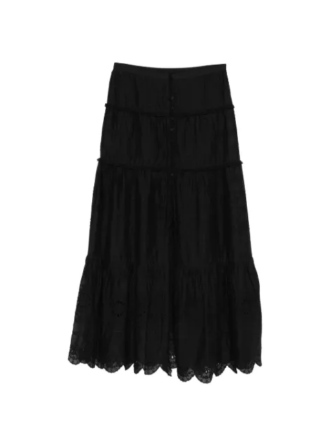 MARANT ÉTOILE Paoline tiered-deisgn lace skirt